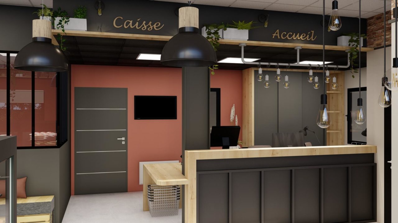 bureau accueil caisse